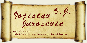 Vojislav Jurošević vizit kartica